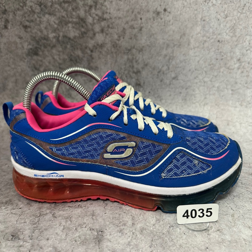 Skechers Skech-Air Supreme Sneakers Women 8.5 Blue Pink Walking Shoes
